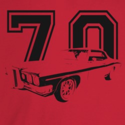 1970 Catalina Three Quarter Angle View With Year Light Color T Shirt