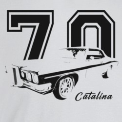 1970 Catalina Three Quarter Angle View With Year And Model Name Light 