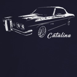 1970 Catalina Three Quarter Angle View With Model Name Dark Color T Sh