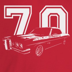 1970 Catalina Three Quarter Angle View With Year Dark Color T Shirt