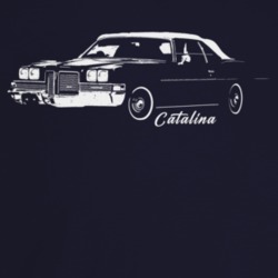 1971 Catalina Three Quarter Angle View With Model Name Dark Color T Sh