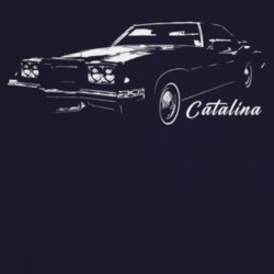 1972 Catalina Three Quarter Angle View With Model Name Dark Color T Sh