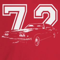 1972 Catalina Three Quarter Angle View With Year Dark Color T Shirt