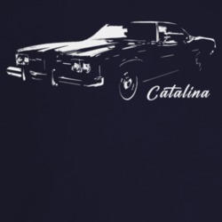 1973 Catalina Three Quarter Angle View With Model Name Dark Color T Sh