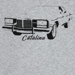 1974 Catalina Three Quarter Angle View With Model Name T Shirt
