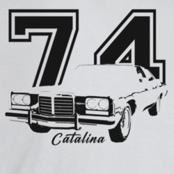 1974 Catalina Three Quarter Angle View With Year And Model Name Light 