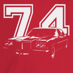 1974 Catalina Three Quarter Angle View With Year Dark Color T Shirt