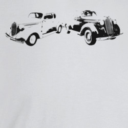 1937 4 Door Sedan & 1938 Business Coupe Three Quarter Angle View L