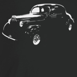 1938 Coupe Three Quarter Angle View Dark Color T Shirt