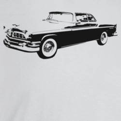 1955 New Yorker Deluxe Three Quarter Angle View Light Color T Shirt