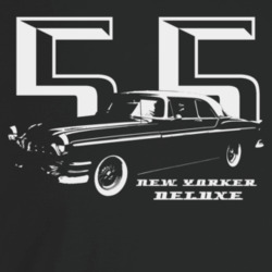 1955 New Yorker Deluxe Three Quarter Angle View With Year And Model Na