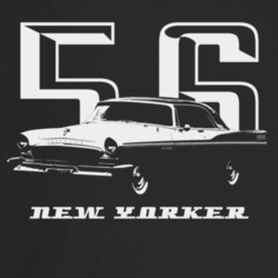 1956 New Yorker Deluxe Three Quarter Angle View With Year And Model Na