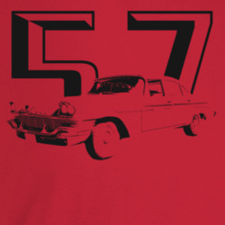 1957 New Yorker Three Quarter Angle View With Year Light Color T Shirt