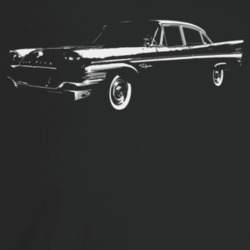 1957 New Yorker Three Quarter Angle View Dark Color T Shirt