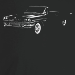 1958 New Yorker Three Quarter Angle View Dark Color T Shirt