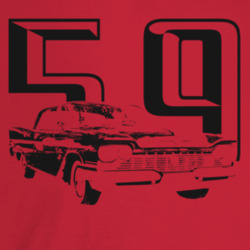 1959 New Yorker Three Quarter Angle View With Year Light Color T Shirt