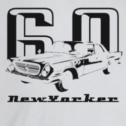 1960 New Yorker Three Quarter Angle View With Year And Model Name Ligh