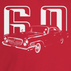 1960 New Yorker Three Quarter Angle View With Year Dark Color T Shirt