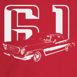 1961 New Yorker Three Quarter Angle View With Year Dark Color T Shirt