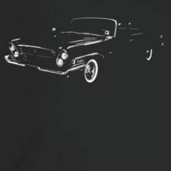 1962 New Yorker Three Quarter Angle View Dark Color T Shirt
