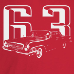 1963 New Yorker Three Quarter Angle View With Year Dark Color T Shirt