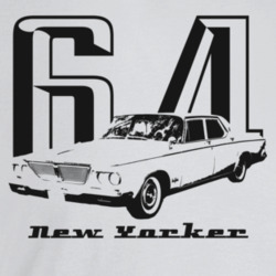 1964 New Yorker Three Quarter Angle View With Year And Model Name Ligh