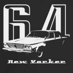1964 New Yorker Three Quarter Angle View With Year And Model Name Dark