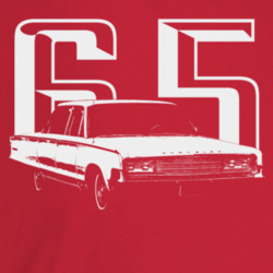 1965 New Yorker Three Quarter Angle View With Year Dark Color T Shirt