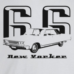 1966 New Yorker Three Quarter Angle View With Year And Model Name Ligh