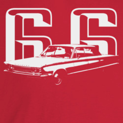 1966 New Yorker Three Quarter Angle View With Year Dark Color T Shirt