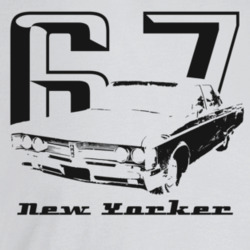 1967 New Yorker Three Quarter Angle View With Year And Model Name Ligh
