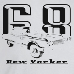 1968 New Yorker Three Quarter Angle View With Year And Model Name Ligh