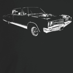 1968 New Yorker Three Quarter Angle View Dark Color T Shirt