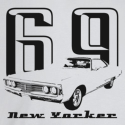 1969 New Yorker Three Quarter Angle View With Year And Model Name Ligh