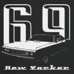 1969 New Yorker Three Quarter Angle View With Year And Model Name Dark