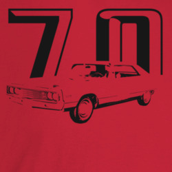 1970 New Yorker Three Quarter Angle View With Year Light Color T Shirt