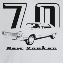 1970 New Yorker Three Quarter Angle View With Year And Model Name Ligh