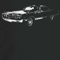 1970 New Yorker Three Quarter Angle View Dark Color T Shirt