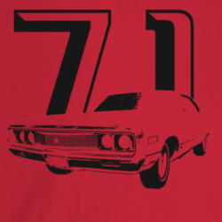 1971 New Yorker Three Quarter Angle View With Year Light Color T Shirt