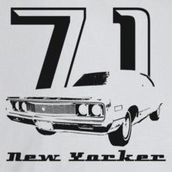 1971 New Yorker Three Quarter Angle View With Year And Model Name Ligh