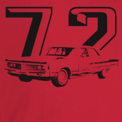 1972 New Yorker Three Quarter Angle View With Year Light Color T Shirt