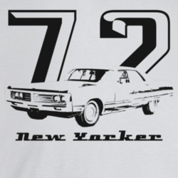 1972 New Yorker Three Quarter Angle View With Year And Model Name Ligh