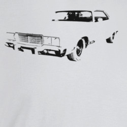 1973 New Yorker Three Quarter Angle View Light Color T Shirt