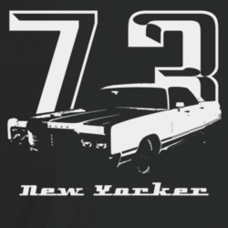 1973 New Yorker Three Quarter Angle View With Year And Model Name Dark