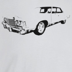 1974 New Yorker Three Quarter Angle View Light Color T Shirt