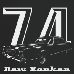 1974 New Yorker Three Quarter Angle View With Year And Model Name Dark