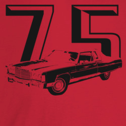 1975 New Yorker Three Quarter Angle View With Year Light Color T Shirt