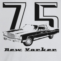 1975 New Yorker Three Quarter Angle View With Year And Model Name Ligh