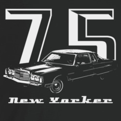 1975 New Yorker Three Quarter Angle View With Year And Model Name Dark