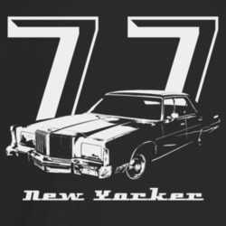1977 New Yorker Three Quarter Angle View With Year And Model Name Dark
